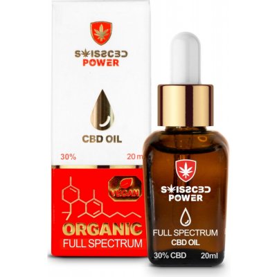 SWISS CBD POWER CBD olej 20ml Full spectrum 30% 6000mg CBD