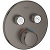 Grohe Grohtherm SmartControl - Termostatická sprchová batéria pod omietku, 2 ventily, kefovaný Hard - 29119AL0