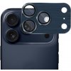 ENKAY tvrdené sklo s brúseným rámčekom na ochranu šošoviek fotoaparátu pre iPhone 17 Pro - tmavo modré - možnosť vrátiť tovar ZADARMO do 30tich dní