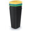 Prosperplast Odpadkový kôš Compacta Q drop súprava 3× 25 l