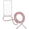 FIXED Pure Neck AntiUV s růžovou šňůrkou na krk Apple iPhone 15 FIXPUN-1200-PI