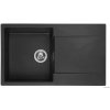 Reginox Amsterdam 860.0 Black metalic (Drez disponuje priestrannou vaničkou a odkvapom. S montážou na pracovnú dosku, hĺbka vaničky 20 cm. Minimálna šírka skrinky 50 cm, čierny)