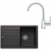 Blanco SET584 Gránitový drez Legra 45 S antracit + batéria Rosan Zerro JZ38101 chróm
