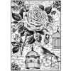 Ryžový papier Stamperia A4 - čiernobiely DFSA4195 1ks ((210x297mm) 28g)