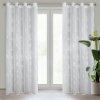 EUROFIRANY ZÁCLONA NA KRÚŽKOCH CAPRI 140X250 CM VZOROVANÁ