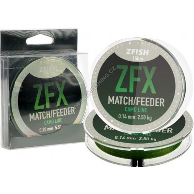 Vlasec ZFISH ZFX Match/Feeder CamoLine 150m 150m/0,14mm