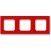 ABB, s.r.o. Levit - 3901H-A05030 65 - Rámček trojnásobný - červená/dymová čierna