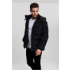 Čierna pánska zimná bunda Urban Classics Hooded Puffer L