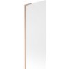 Mexen Next L, 1-krídlová vaňová zástena 70 x 150 cm, 6mm sklo námraza, medený profil, 895-070-000-03-30-65