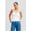 Karl Lagerfeld IKON PATCH TANK WHITE