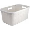 Kôš Curver® STYLE 45L, krémový, 59x38x27 cm, na bielizeň, prádlo