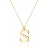 Blink-Blink Celebritka Písmeno S zo žltého zlata s diamantom 0,005 ct 5186ZDB-S