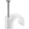 Goobay držiak káblov s klincom, biely, 10.4 mm, pre káble do: 9.0 mm - balenie 100ks