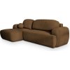 Rohová rozkladacia sedačka Modenza - hnedá Now or Never Strana: Ľavá