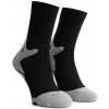 Špeciálne stredne hrejivé ponožky so zosilnenou špičkou a pätou Rogelli COOLMAX RUN, čierno-šedé 40-43