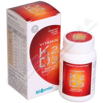 Biomin Vitamin K2+Vitamin D3 1000 I.U. 30 kapsúl od 9,64 € - Heureka.sk