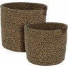 Home Styling Collection Kolekce pro domácí styling Kulaté úložné koše, tkaná bavlna, 2 kusy