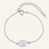 SilveAmo Strieborný náramok s mesačným kameňom Moonstone B010