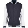 Build your Brand Bunda College BB 004 COT56B00496305-navy/white 2XL Navy/bílá