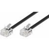 PremiumCord tk6-15b 6P4C (RJ-11) Plug 6P4C (RJ-11) Plug 15m černý