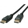 Kábel DisplayPort M/M 1.5m, 8K@60Hz, DP v1.4, 32.4Gbit/s, čierny, pozl.konektor SEC