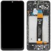 Samsung Galaxy A04s čierny OEM LCD displej s dotykovou obrazovkou a predným rámom