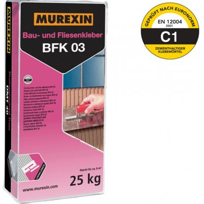 MUREXIN BFK 03 stacební lepidlo 25 kg od 6,39 € - Heureka.sk