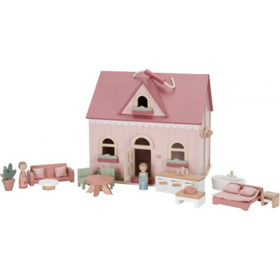 Drevený domček pre bábiky prenosný Little Dutch