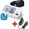 Tonometer Omron M6 Comfort s AFib (5 rokov záruka) +sieť.zdroj Omron (SET) (8595145021949)