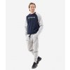 TUTA ITALIA 104 G/COLLO IN FELPA CON BANDA BLU/GRIGIO CHIARO Tg. XS