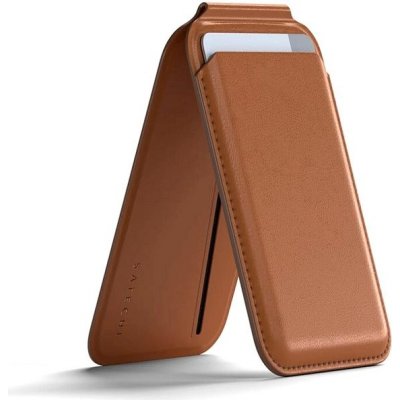 Satechi Vegan-Leather Magnetic Wallet Stand Brown ST-VLWN