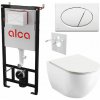 Alcadrain Set modulu do sádrokartonu, WC Urban City, sedátka a tlačítka M70, bílá