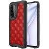Gumený kryt Embossed na Huawei P50 Pro - Červená