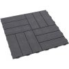 FLOMAT s.r.o. Plastová dlažba Linea Marte 56,3 x 56,3 x 1,3 cm, tmavo sivá