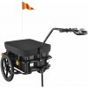 tectake 405028 príves za bicykel cargoxpress, multifunkčný,až do 50kg - čierna
