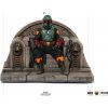 Star Wars The Mandalorian Deluxe Art Scale socha 1/10 Boba Fett on Throne 18 cm