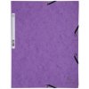 EXACOMPTA zakladací obal s gumičkou, A4, kartónový 400 g/m2, fialový