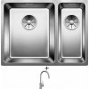 Blanco ANDANO 340/180-U nerez hodvábny lesk 522979 + Blanco MIDA-S chróm 521454