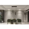 NEDES J7305/B Závesná LED lampa na lanku + diaľkový ovládač 70W, 3000K-6500K -CCT, 6000lm, IP20, čierna