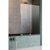 RADAWAY FURO PND II 140cm pravá vaňová zástena pevná so zasúvacou časťou, profil chróm, sklo číre, 10109738-01-01R10112694-01-01
