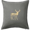 Jeleň a pohoria - Vankúš 50x50 - 50x50 - Iba poťah ( Tmavosivý melír )