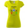 Volejbal volá - Dámske tričko Pure - M ( Limetková )
