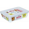 PYREX Dóza na potraviny s vekom obdĺžniková, 22x17x6cm, 1,5L, sklo číre PYREX