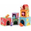 Skladacia veža Kocky Pyramída so zvieratkami Djeco Topanifarm