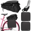 Trizand 25516 Vodotesná taška na bicykel 16 l, sada 3 kusov, čierna