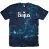 Tričko The Beatles - Drop T Logo, Unisex,Modrá,XXL