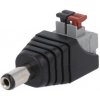 Konektor DC 2,1mm svorka s poružinou