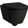 Laufen Meda - Závesné WC, Rimless, matná čierna H8201107160001