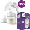 Philips AVENT Odsávačka mater. mlieka manuálne + Prsné vložky jednorazové 24 ks