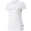 Puma ESS+ METALLIC LOGO TEE Dámske tričko, biela, L